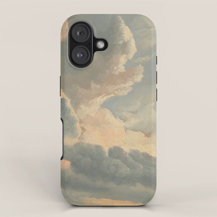 Study of Clouds with a Sunset near Rome, 1786 iPhone Case Gallery Image 1