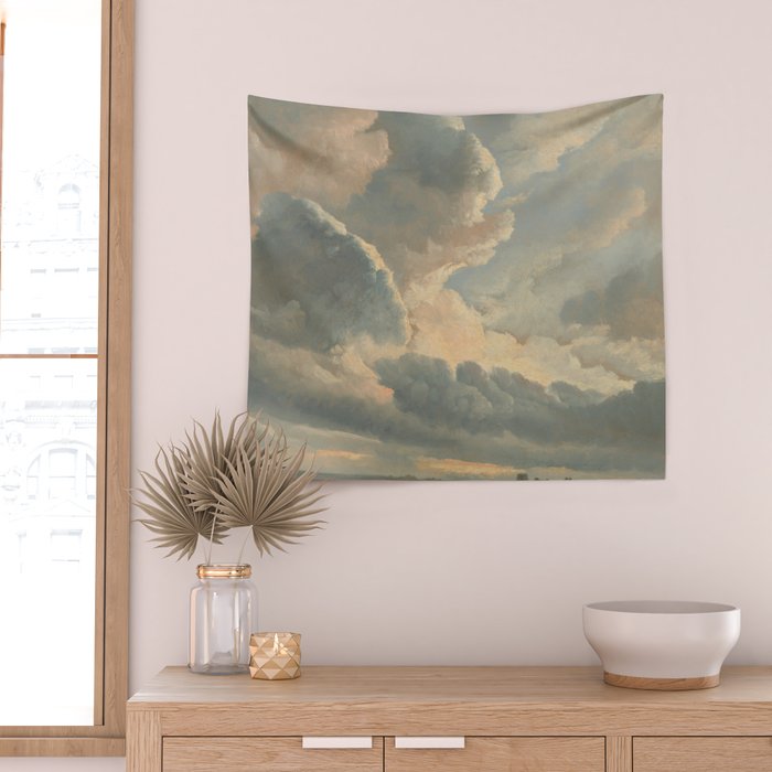 Study of Clouds with a Sunset near Rome, 1786 Wall Tapestry Gallery Image 2