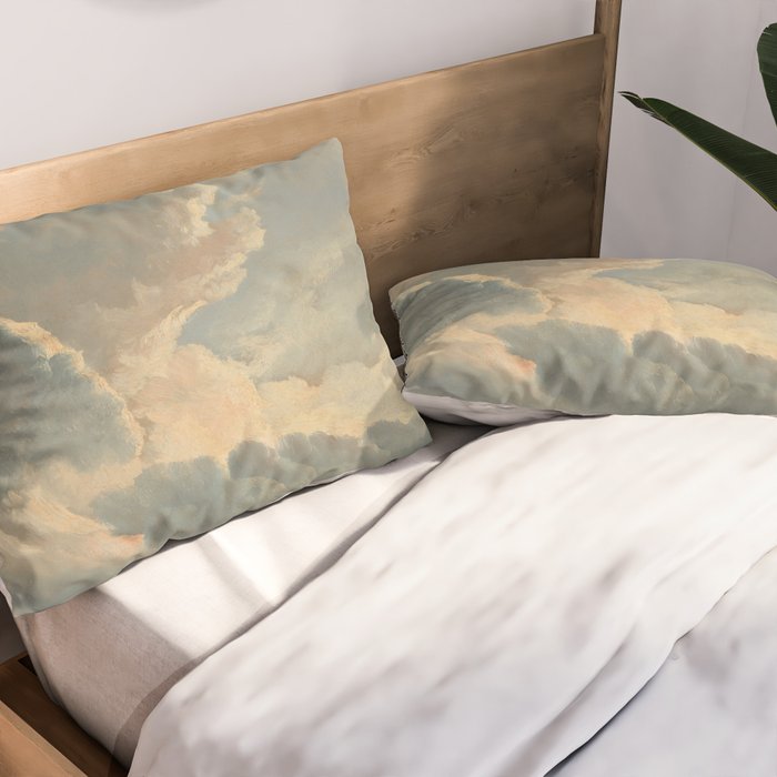 Study of Clouds with a Sunset near Rome, 1786 Pillow Sham Gallery Image 2
