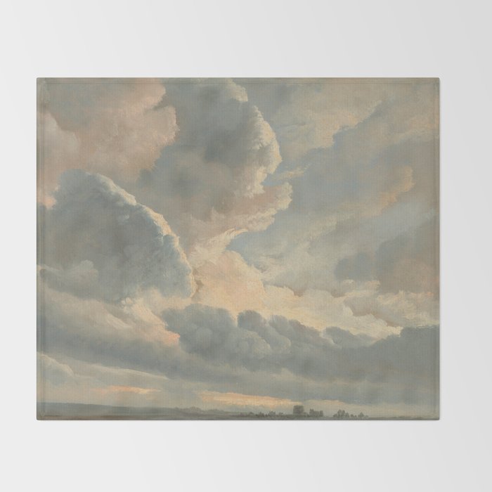 Study of Clouds with a Sunset near Rome, 1786 Throw Blanket Gallery Image 2