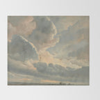 Study of Clouds with a Sunset near Rome, 1786 Throw Blanket Gallery Image 2