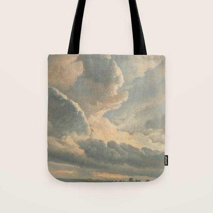 Study of Clouds with a Sunset near Rome, 1786 Tote Bag Gallery Image 1