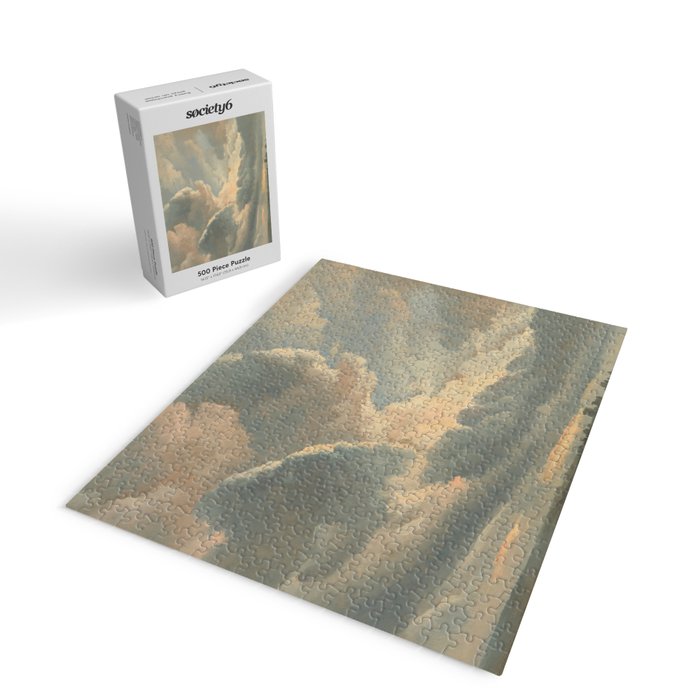 Study of Clouds with a Sunset near Rome, 1786 Jigsaw Puzzle Gallery Image 2
