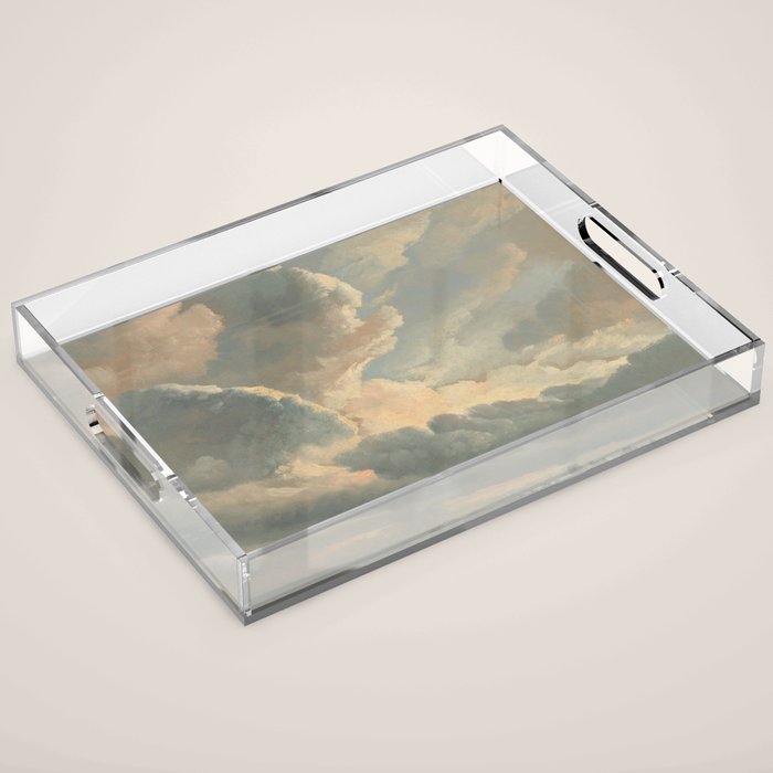 Study of Clouds with a Sunset near Rome, 1786 Acrylic Tray Gallery Image 1