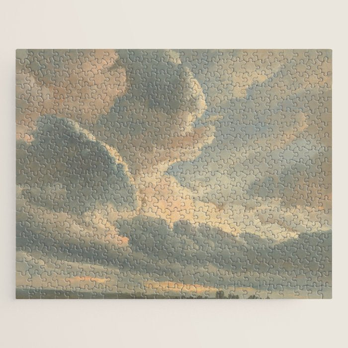 Study of Clouds with a Sunset near Rome, 1786 Jigsaw Puzzle Gallery Image 1