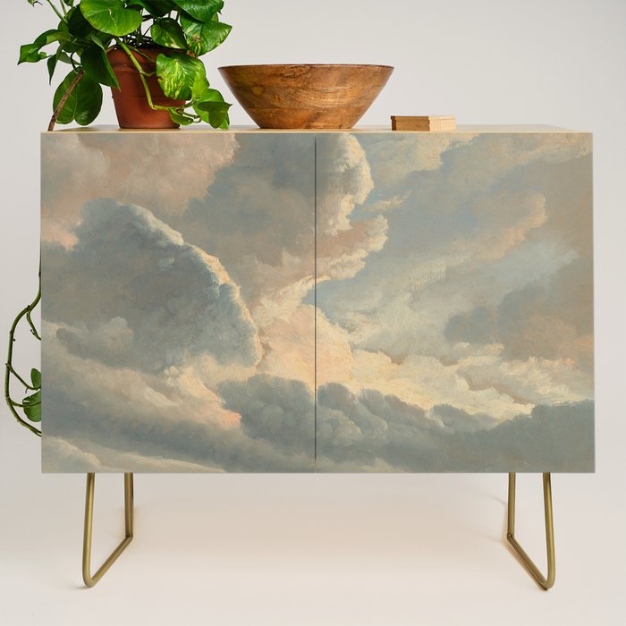 Study of Clouds with a Sunset near Rome, 1786 Credenza Gallery Image 1