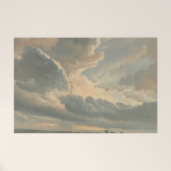 Study Of Clouds With A Sunset Near Rome, 1786 Welcome Mat