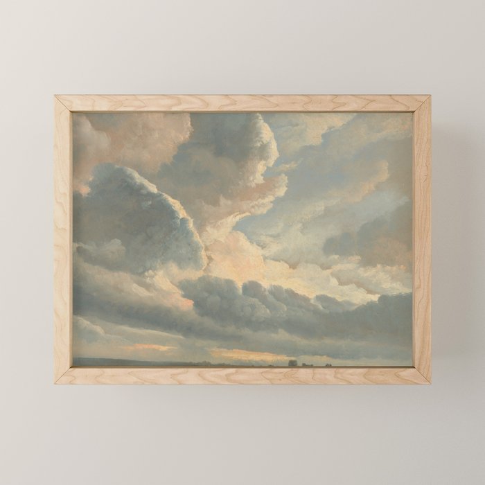 Study of Clouds with a Sunset near Rome, 1786 Mini Art Print Gallery Image 1