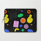 Modern minimalist art sticker pattern Laptop Sleeve Gallery Image 1