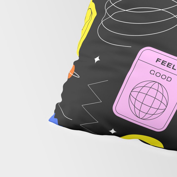 Modern minimalist art sticker pattern Pillow Sham Gallery Image 4