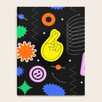 Modern minimalist art sticker pattern Notebook Gallery Image 4