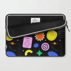 Modern minimalist art sticker pattern Laptop Sleeve Gallery Image 2
