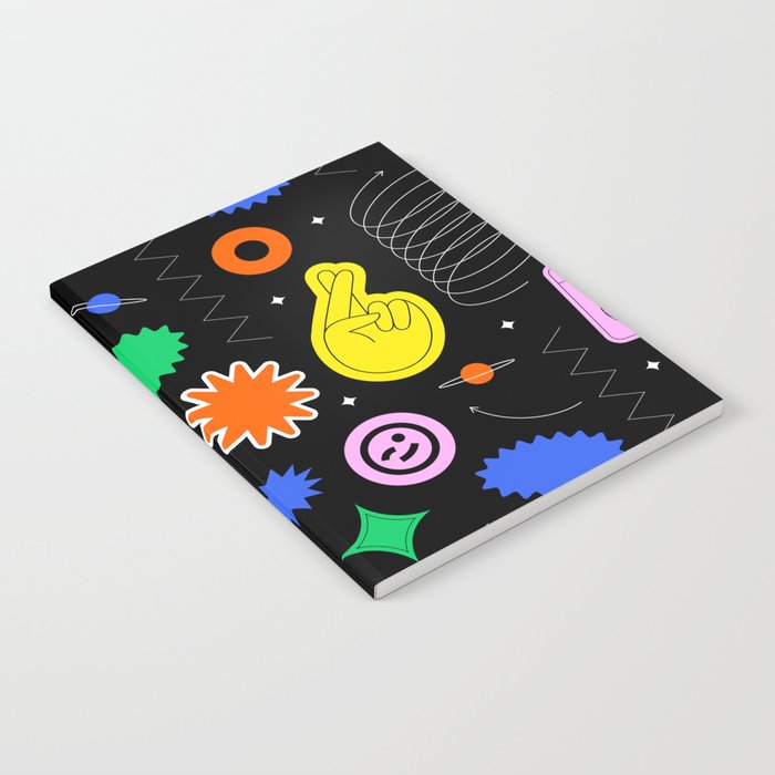 Modern minimalist art sticker pattern Notebook Gallery Image 2