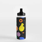 Modern minimalist art sticker pattern Water Bottle Gallery Image 2