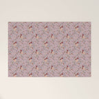 Bohemian Watercolor Floral - Cool Pink Welcome Mat Gallery Image 1