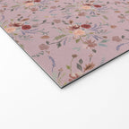 Bohemian Watercolor Floral - Cool Pink Welcome Mat Gallery Image 2