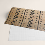 Black and Brown Texture Mud Cloth Pattern  Wrapping Paper Gallery Image 2