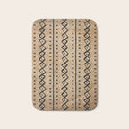 Black and Brown Texture Mud Cloth Pattern  Bath Mat Gallery Image 1