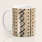 Black and Brown Texture Mud Cloth Pattern  Coffee Mug Gallery Image 3