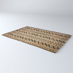 Black and Brown Texture Mud Cloth Pattern  Rug Gallery Image 3