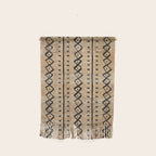 Black and Brown Texture Mud Cloth Pattern  Wall Hanging Gallery Image 1
