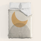 Moon mountain gold - Mid century style Duvet Cover Gallery Image 6