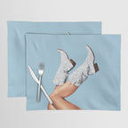 These Boots - Glitter Blue Landscape Placemat Gallery Image 1