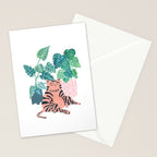 Fat Plant Kitty Stationery Card Gallery Image 2