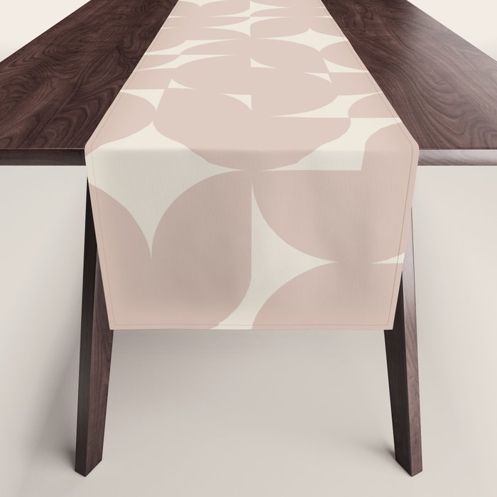 Contemporary Geometric Shapes - Natural Neutral Table Runner Gallery Image 1