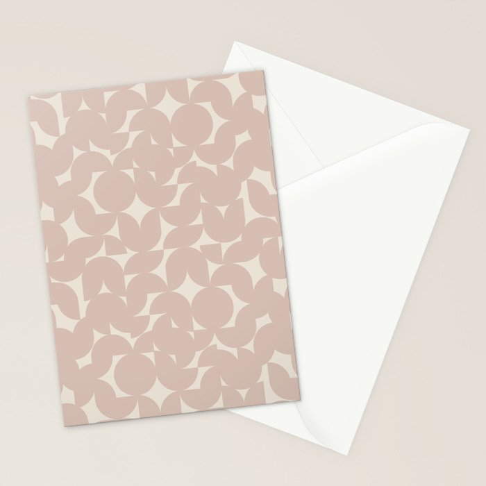 Contemporary Geometric Shapes - Natural Neutral Stationery Card Gallery Image 2