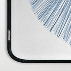 Mid Century Style Modern Geometric Abstract in Indigo Blue Laptop Sleeve Gallery Image 3