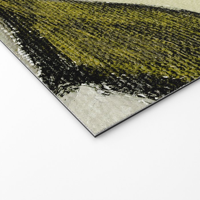 Olive Green Abstract Art Welcome Mat Gallery Image 2