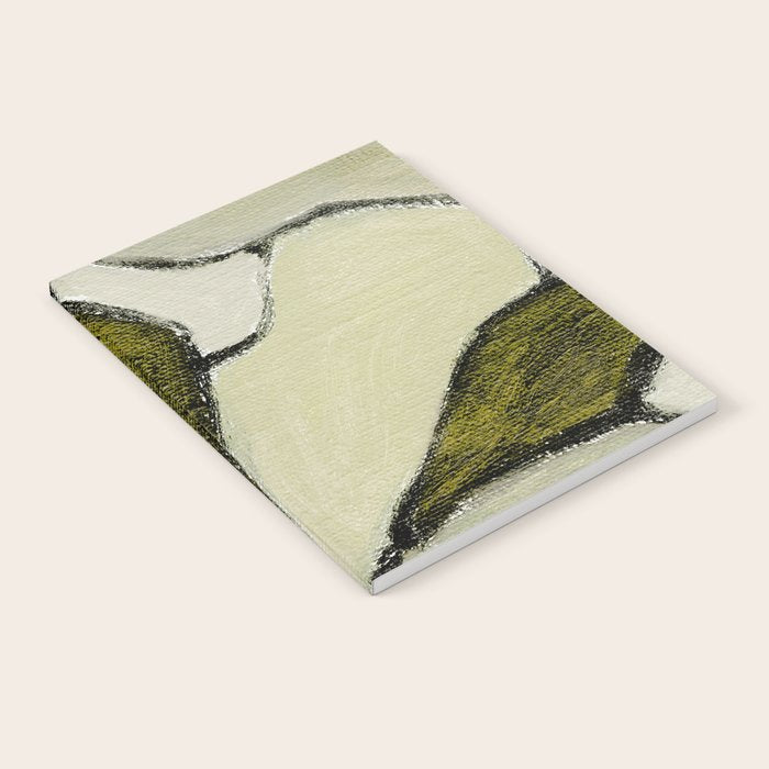 Olive Green Abstract Art Notebook Gallery Image 1