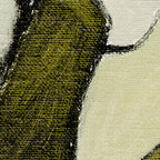 Olive Green Abstract Art Coffee Mug Gallery Image 2