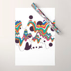 Psychedelic Planet Wrapping Paper Gallery Image 1