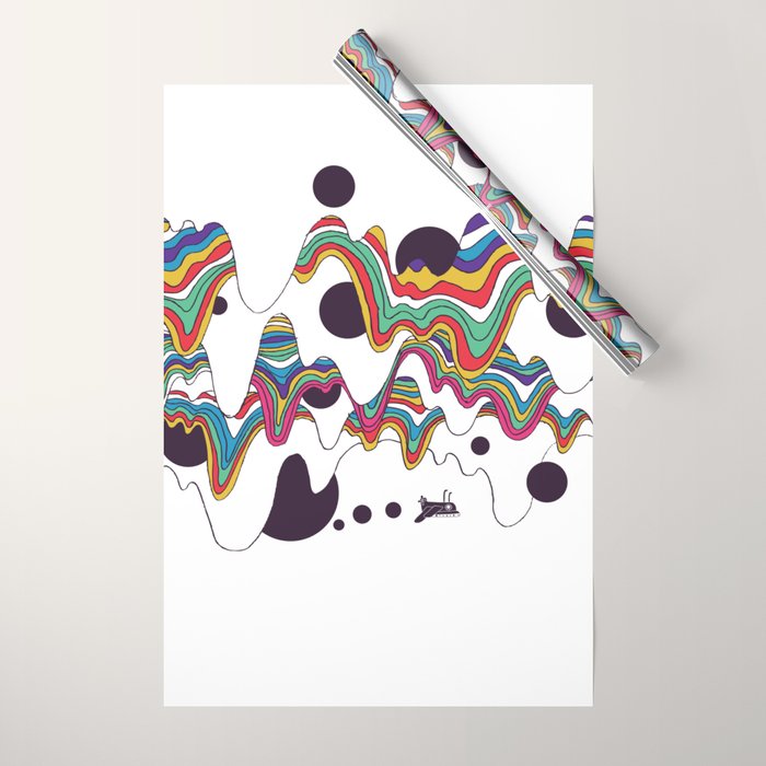 Psychedelic Planet Wrapping Paper Gallery Image 1