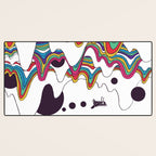 Psychedelic Planet Desk Mat Gallery Image 3