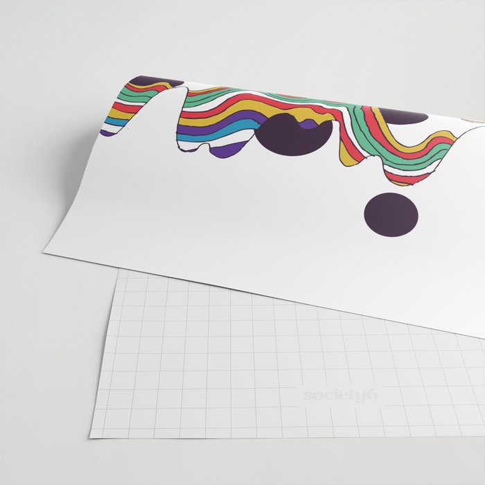 Psychedelic Planet Wrapping Paper Gallery Image 2
