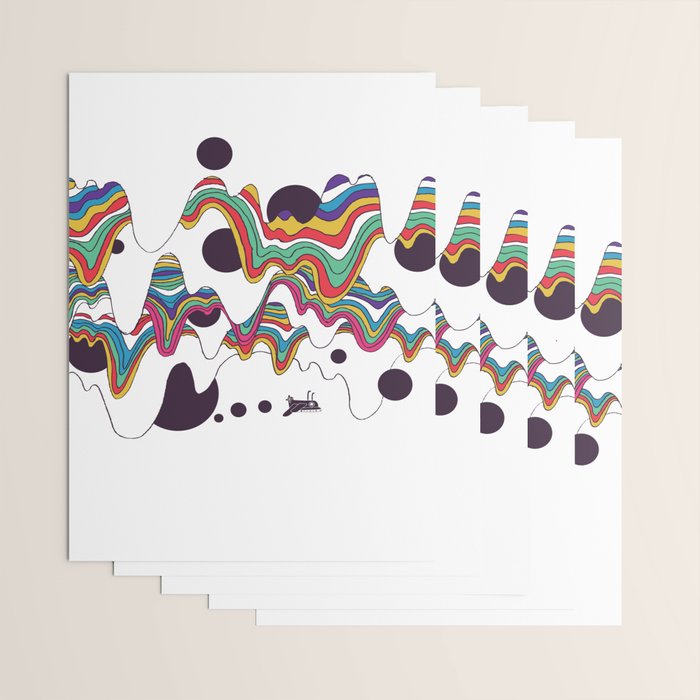 Psychedelic Planet Wrapping Paper Gallery Image 3