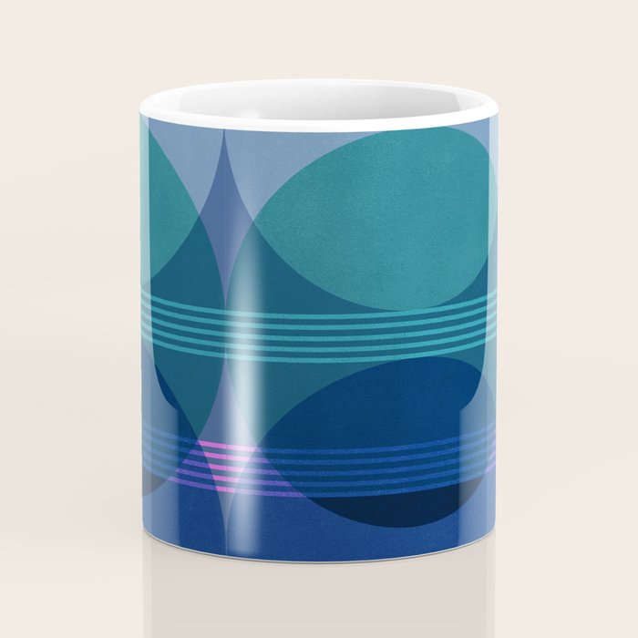Abstraction_BLUE_LANDSCAPE_MOONLIGHT_NATURE_POP_ART_)521A Coffee Mug Gallery Image 4