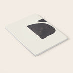 Black & White Minimalist Abstract Shapes Patterns Black Ink Painting Notebook Gallery Image 3