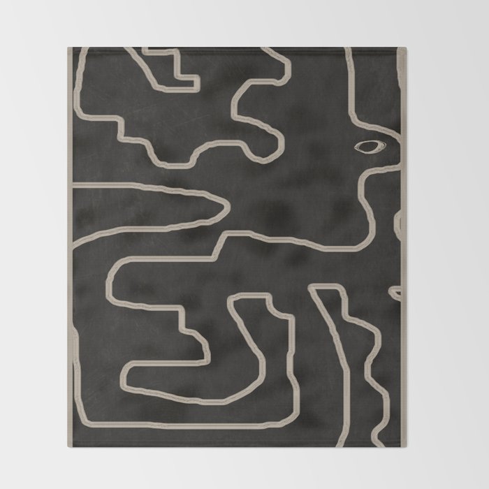 Abstract line art 177 Throw Blanket Gallery Image 2