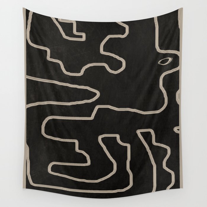 Abstract line art 177 Wall Tapestry Gallery Image 4