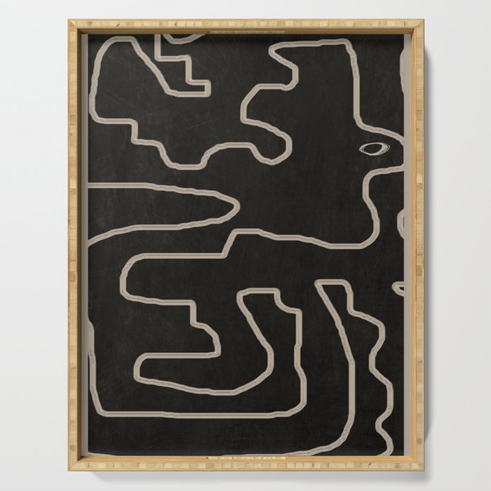 Abstract line art 177 Serving Tray Gallery Image 1