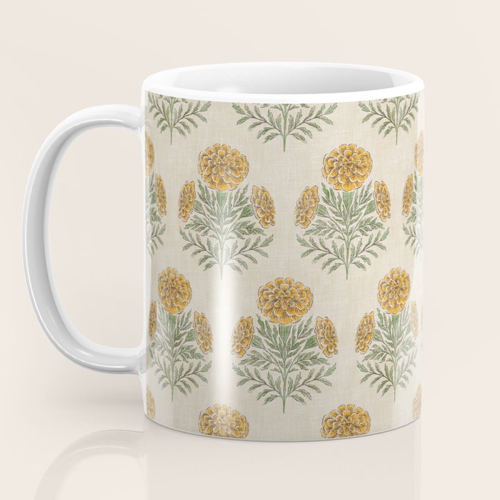 Marigold - golden yellow Coffee Mug Gallery Image 3