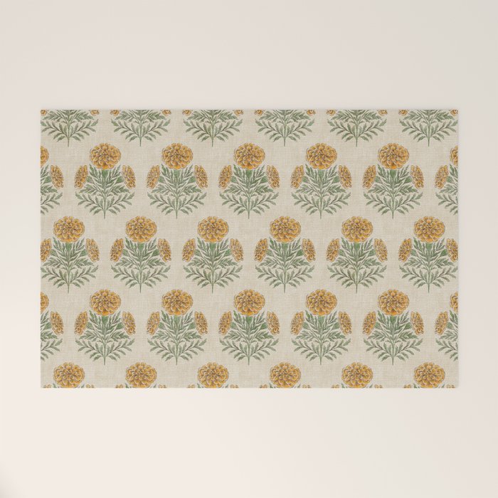 Marigold - golden yellow Welcome Mat Gallery Image 1