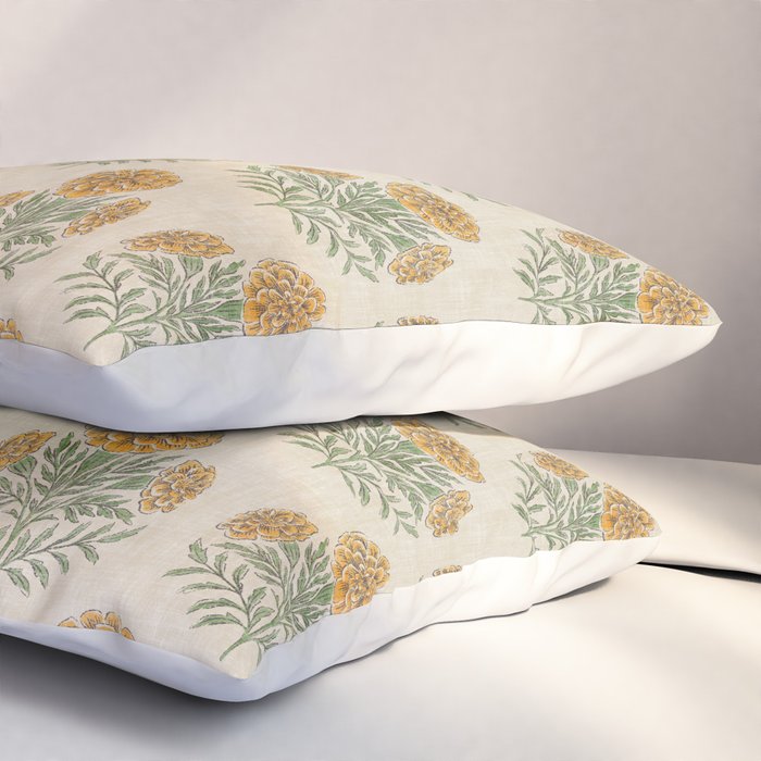 Marigold - golden yellow Pillow Sham Gallery Image 3
