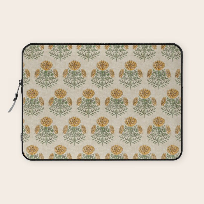 Marigold - golden yellow Laptop Sleeve Gallery Image 1