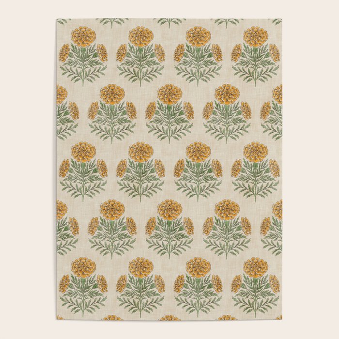 Marigold - golden yellow Poster Gallery Image 4