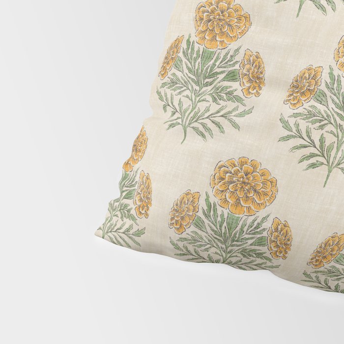 Marigold - golden yellow Pillow Sham Gallery Image 4